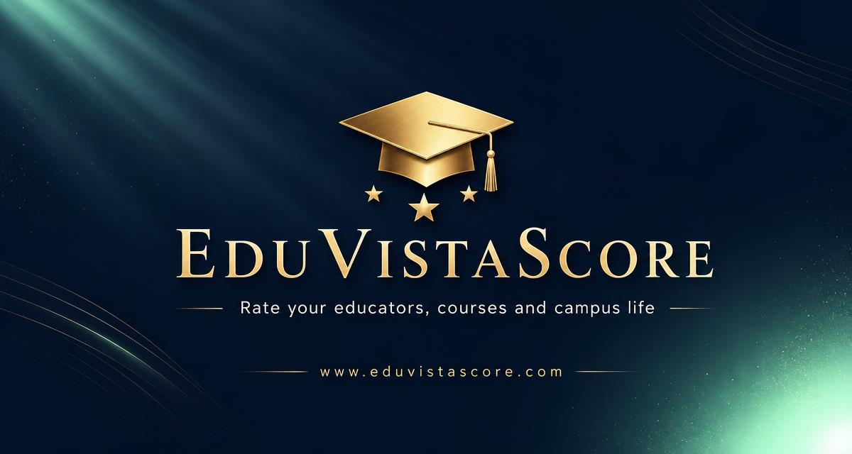 EduVistaScore share banner: rate your educators, courses and campus life